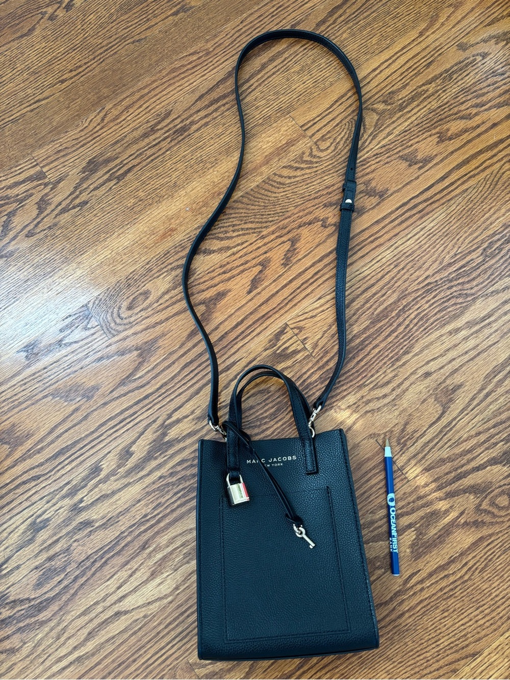 Marc Jacobs Pebble leather Crossbody bag Padlock phone